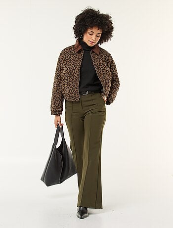 Giacca in cotone con colletto in velluto a coste