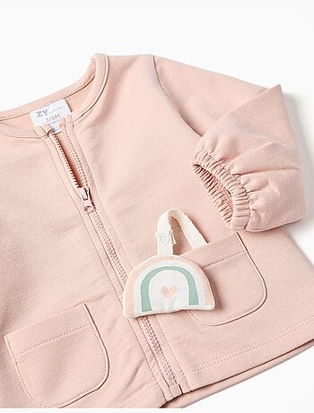 Giacca in cotone + pantaloni con motivo