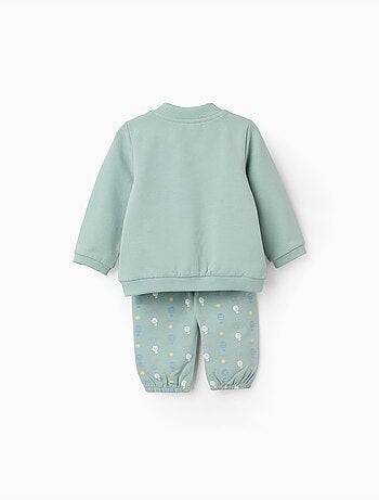 Giacca in cotone + pantaloni con motivo