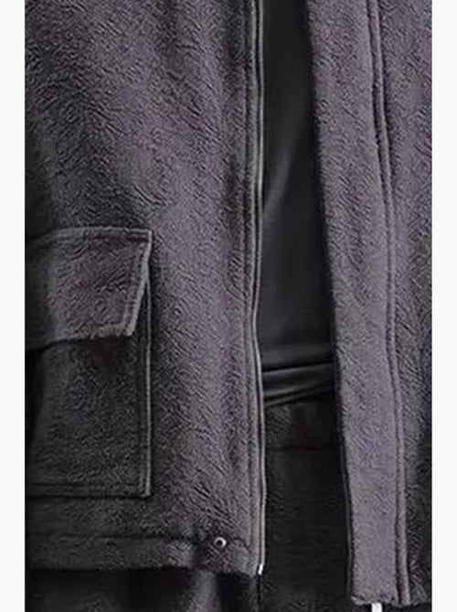 Giacca in cotone testurizzato con zip giesto - Kiabi Giacca in cotone testurizzato con zip giesto - Kiabi