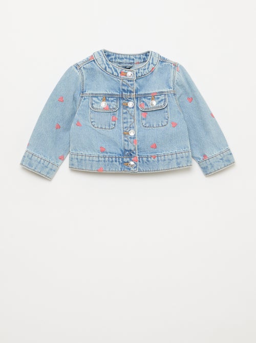 Giacca in denim a collo rotondo - Kiabi