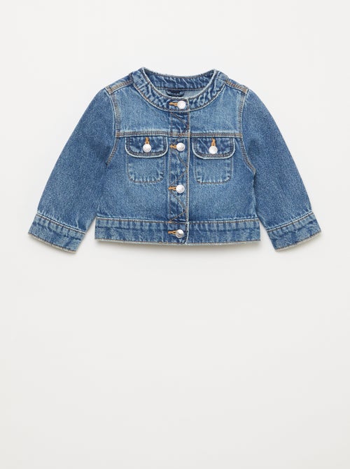 Giacca in denim a girocollo - Kiabi Giacca in denim a girocollo - Kiabi