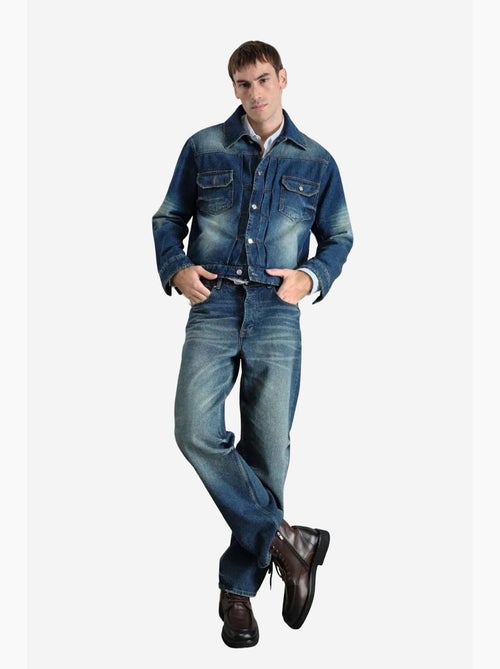 Giacca in denim abbottonata con tasca giesto - Kiabi Giacca in denim abbottonata con tasca giesto - Kiabi