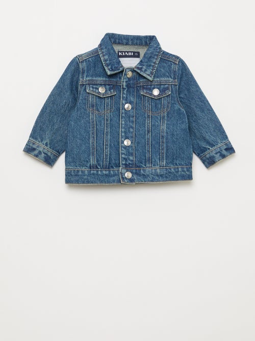 Giacca in denim con apertura a bottoni a pressione - Kiabi