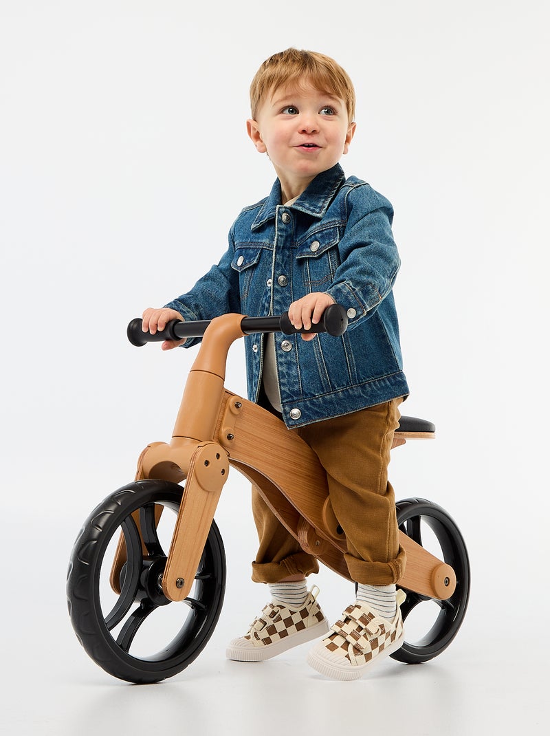 Giacca in denim con apertura a bottoni a pressione Blu - Kiabi