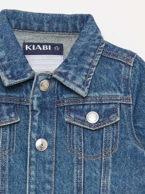 Giacca in denim con apertura a bottoni a pressione - Kiabi