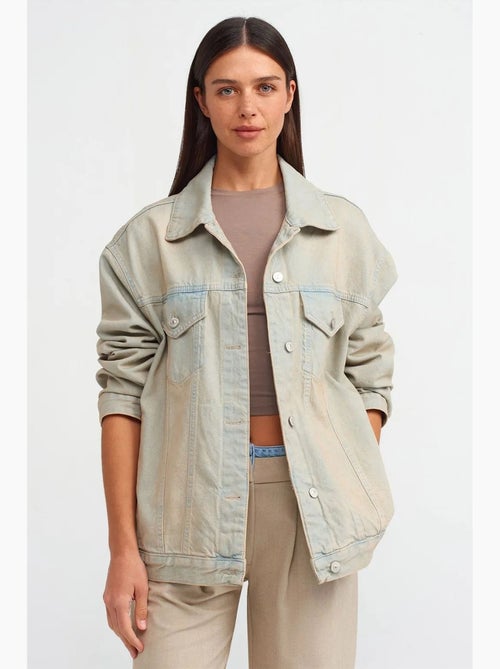 Giacca in denim con bottoni dilvin - Kiabi Giacca in denim con bottoni dilvin - Kiabi