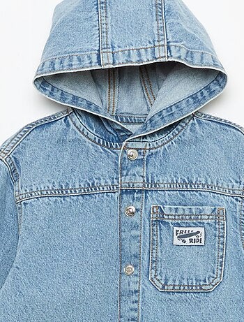 Giacca in denim con cappuccio