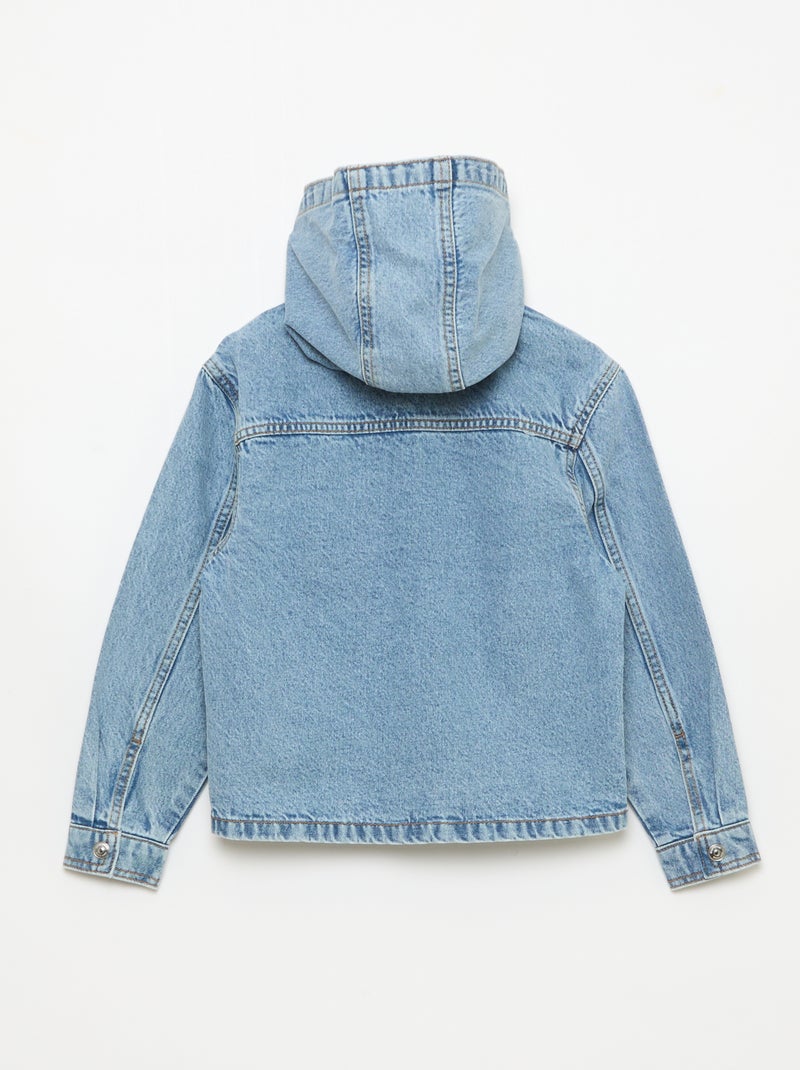Giacca in denim con cappuccio Blu - Kiabi
