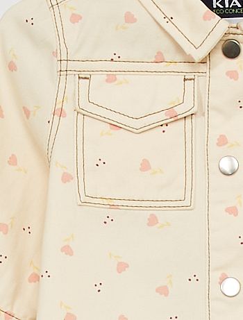 Giacca in denim con motivo - BIANCO - Kiabi - 15.00€