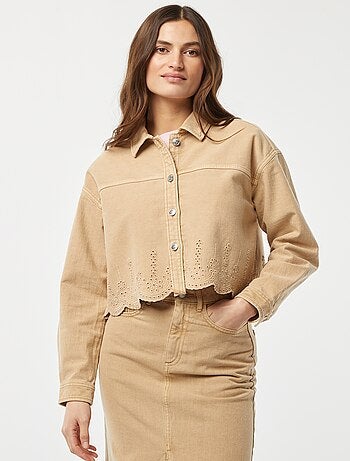 Giacca in denim con ricami