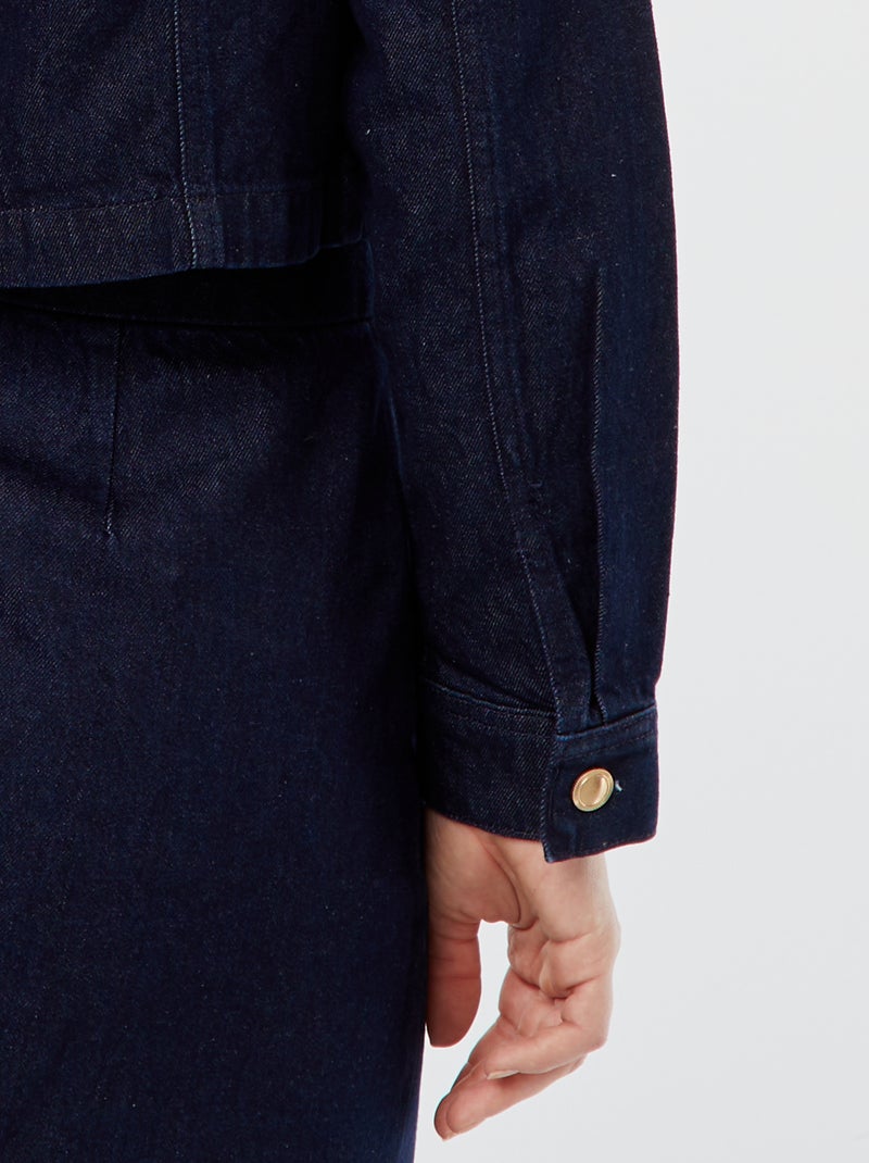 Giacca in denim con tasche BLU - Kiabi