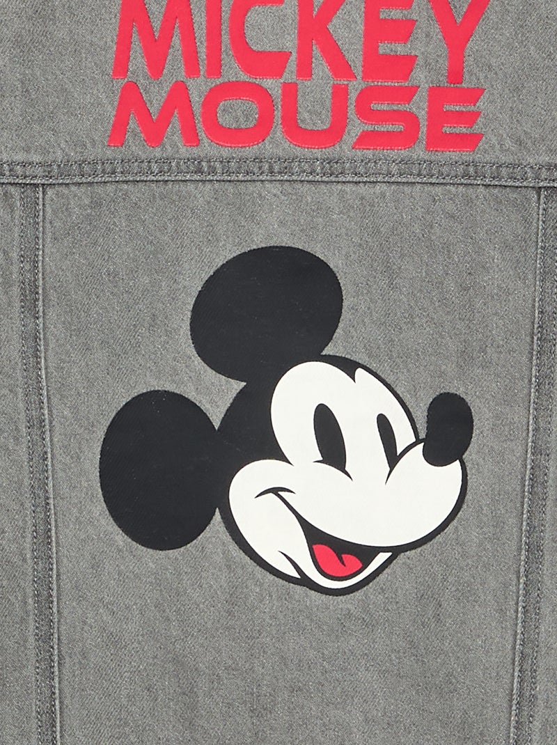 Giacca in denim \'Disney\' \'Mickey\' a maniche lunghe Grigio - Kiabi