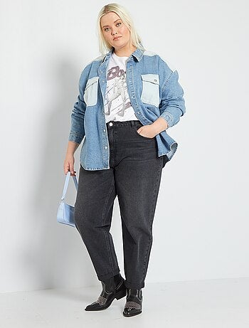 Donna Abbigliamento da Giacche da Giacche in denim e di jeans Giacca patchworkMango in Denim di colore Nero 