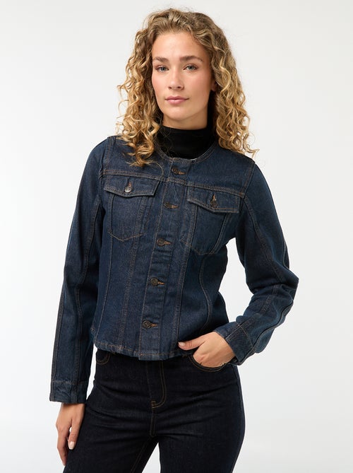 Giacca in denim grezzo dalla linea aderente - Kiabi