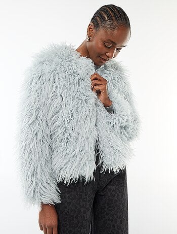 Giacca in ecopelliccia