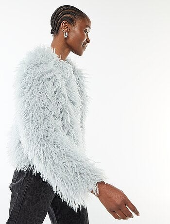 Giacca in ecopelliccia