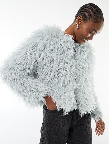 Giacca in ecopelliccia