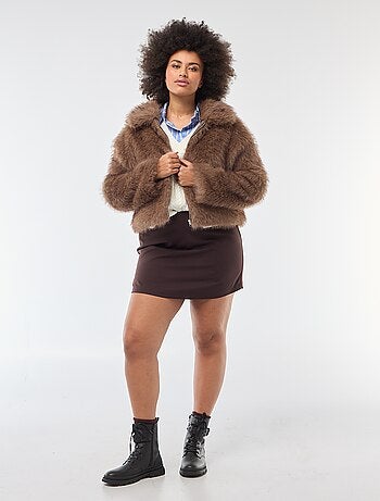 Giacca in ecopelliccia