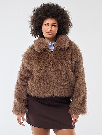 Giacca in ecopelliccia