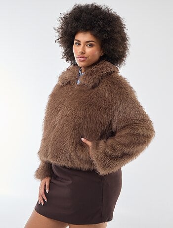 Giacca in ecopelliccia