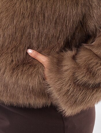 Giacca in ecopelliccia