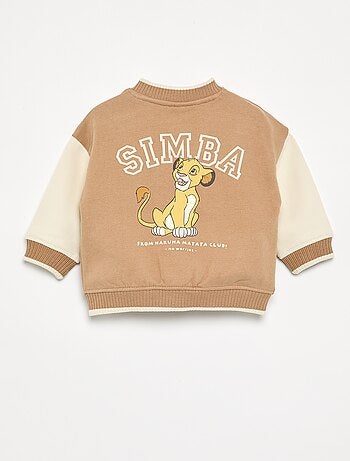Giacca in felpa garzata con interno caldo "Simba" "Disney