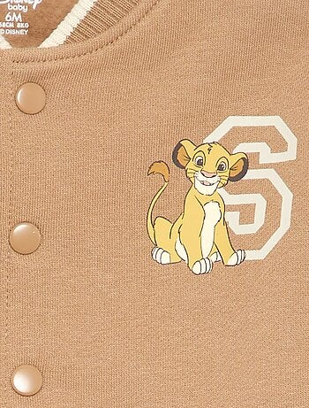 Giacca in felpa garzata con interno caldo "Simba" "Disney