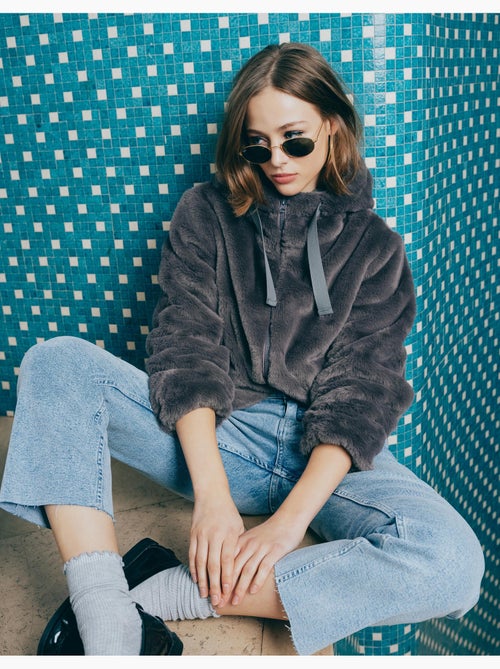 Giacca in finta pelliccia, MO Fashion - Kiabi