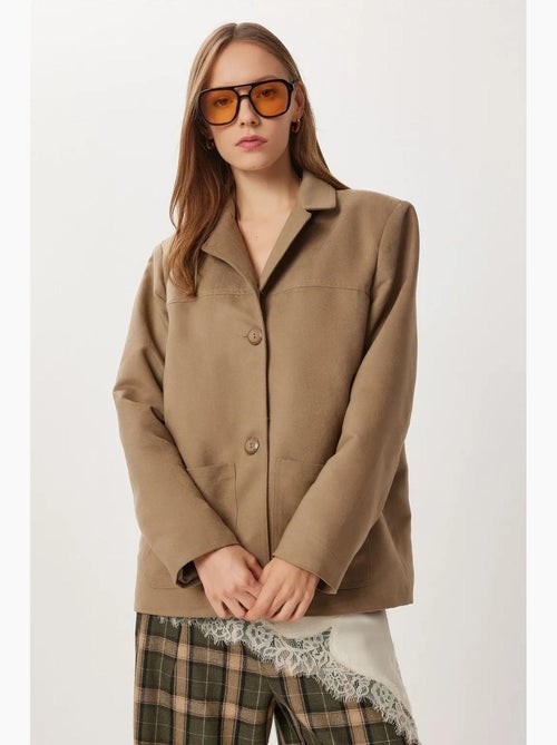 Giacca in gabardine con bottoni e tasche istanbul - Kiabi Giacca in gabardine con bottoni e tasche istanbul - Kiabi