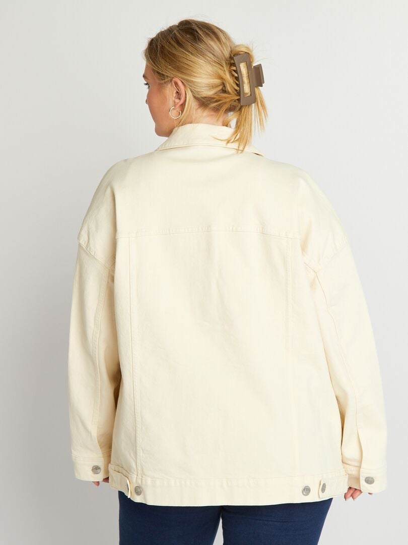 Veste En Jean (giacca) Blanc Pour Homme - Taille XL - Occasion Très Peu Portée