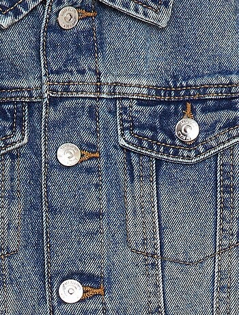 Giacca in jeans con Apertura con bottoni