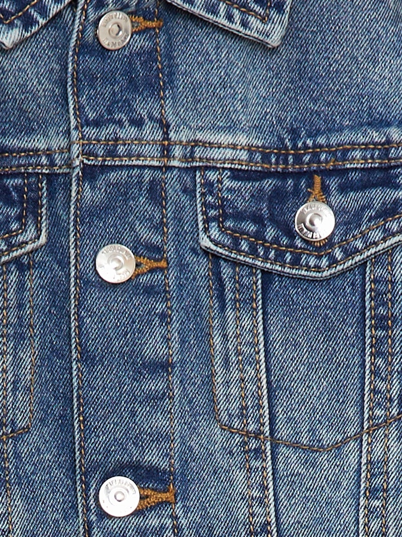 Giacca in jeans con Apertura con bottoni BLU - Kiabi