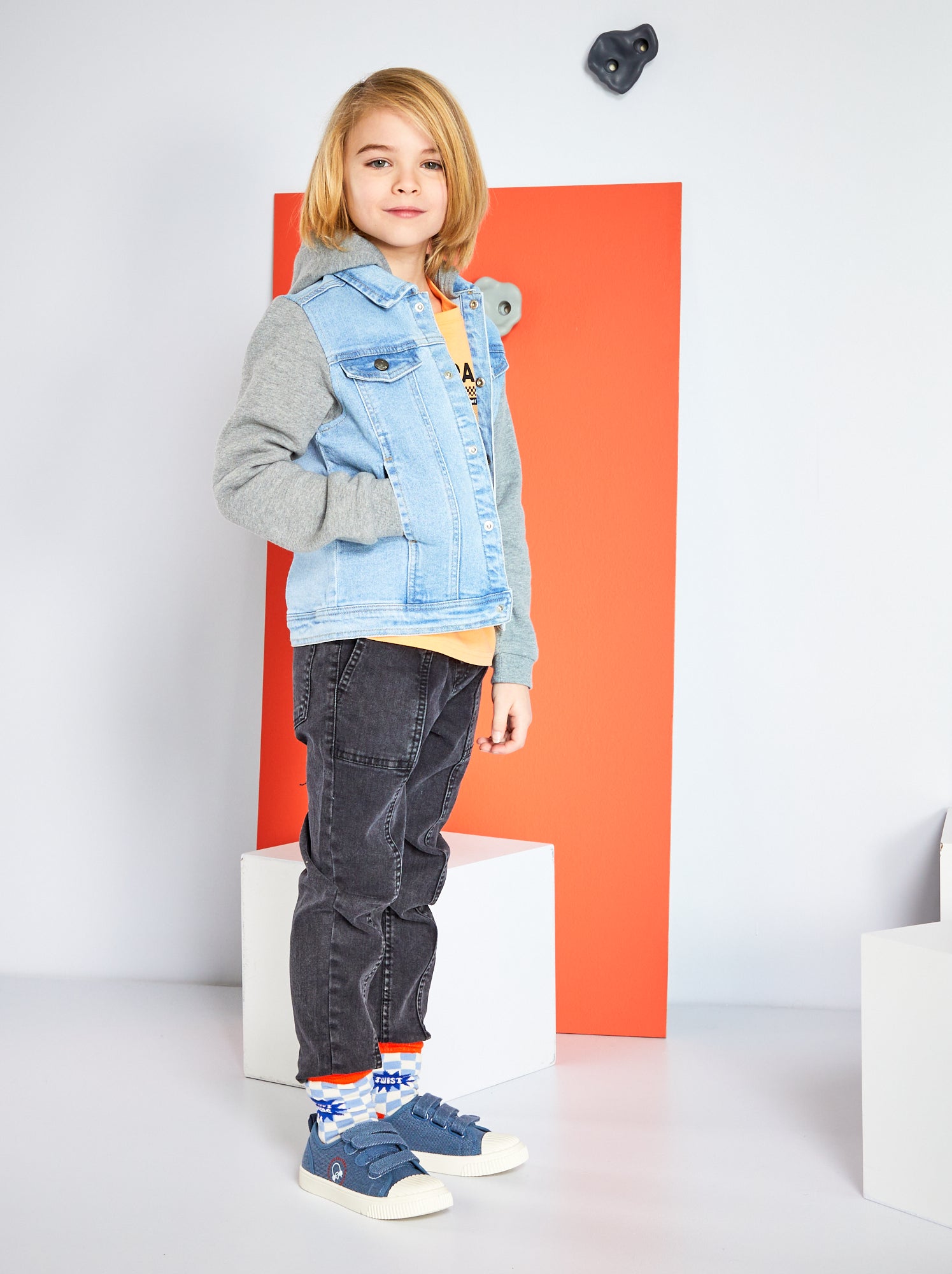GUESS Giacca Jeans Bambini Blu Denim Casual (EU 80 - Foto 5