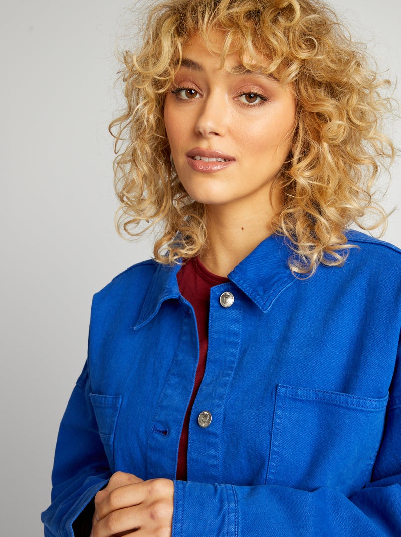 Giacca in jeans con tasche blu Kiabi 20.00€