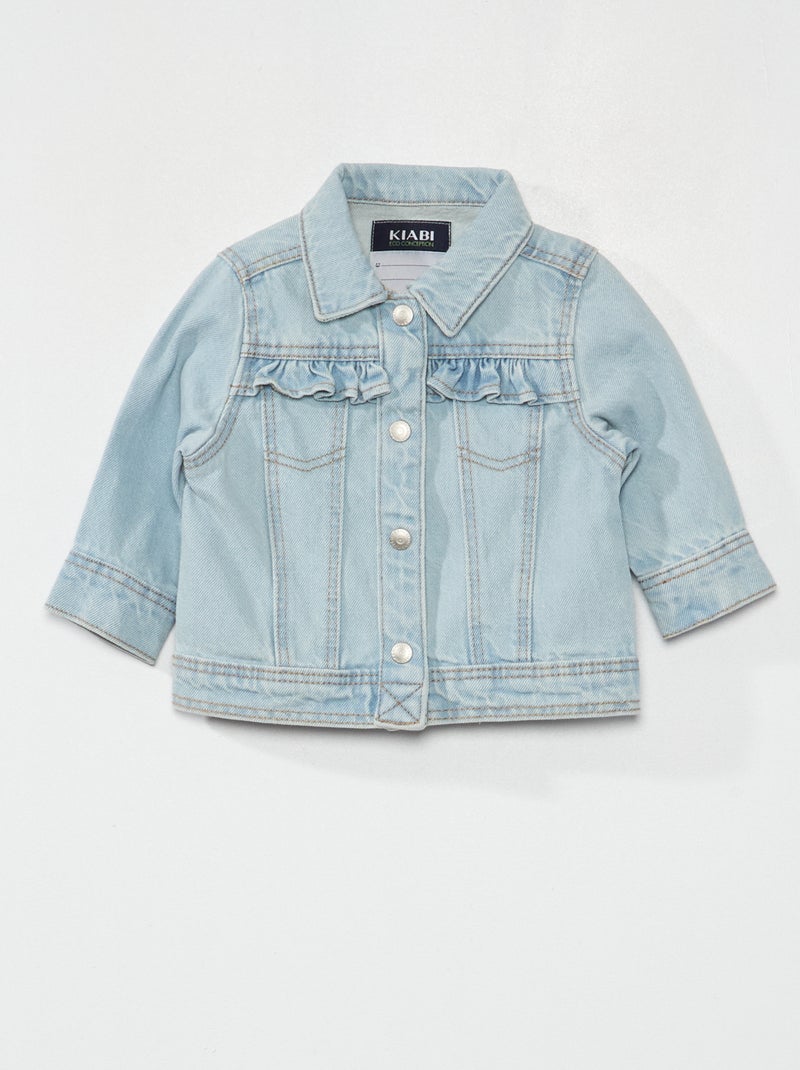 Giacca in jeans con volant blu - Kiabi