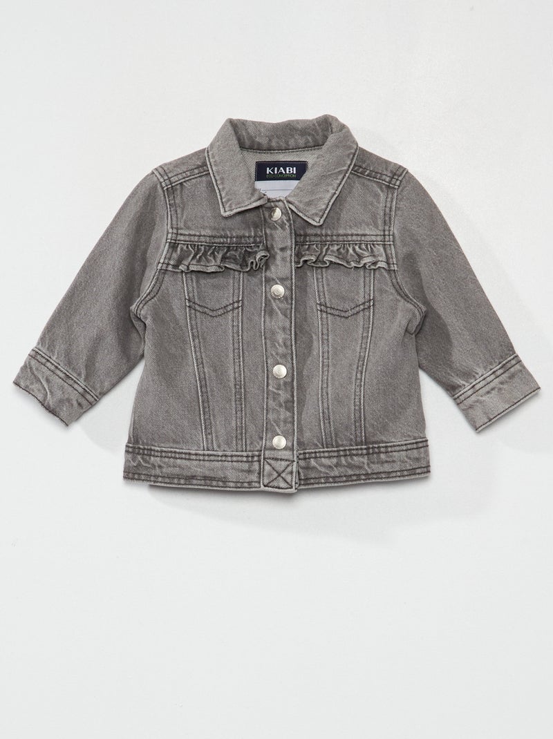 Giacca in jeans con volant BLU - Kiabi