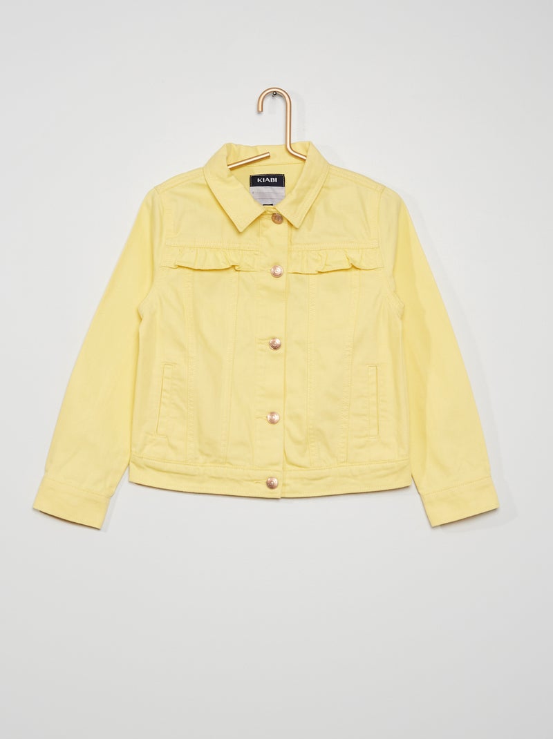 Giacca in jeans con volant GIALLO - Kiabi