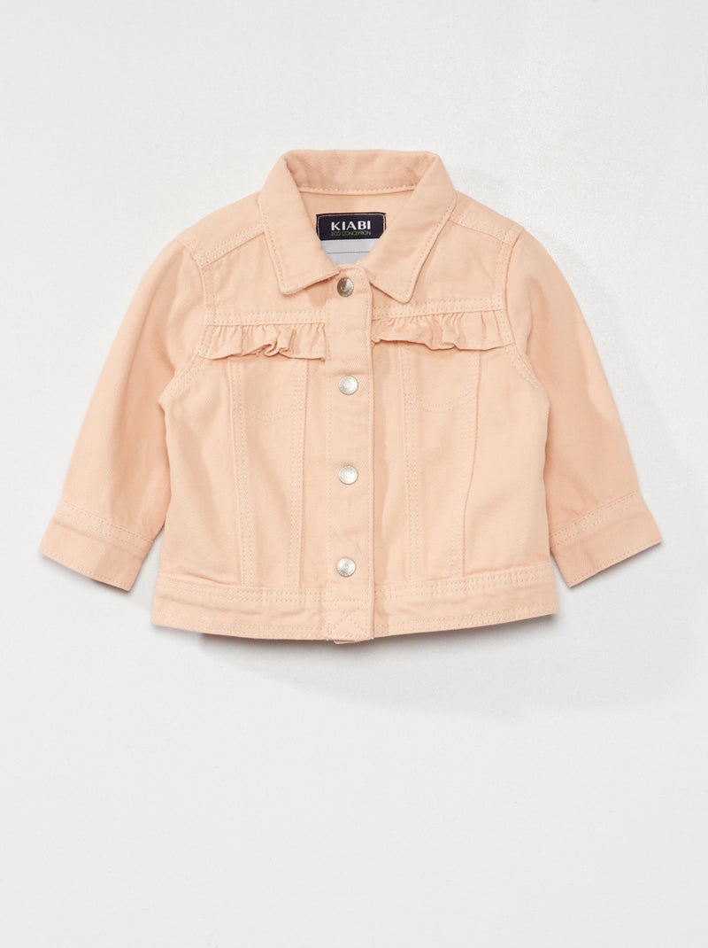 Giacca in jeans con volant ROSA - Kiabi