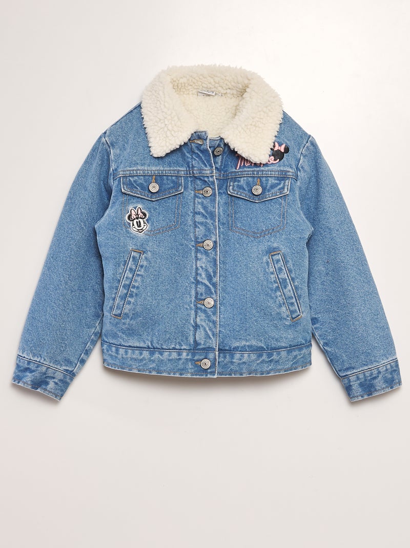 Giacca in jeans e effetto montone 'Minnie' BLU - Kiabi