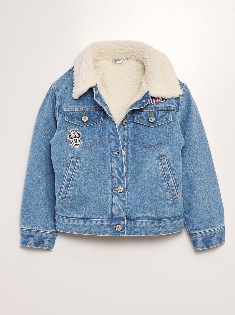 Giacca in jeans e effetto montone 'Minnie' BLU - Kiabi