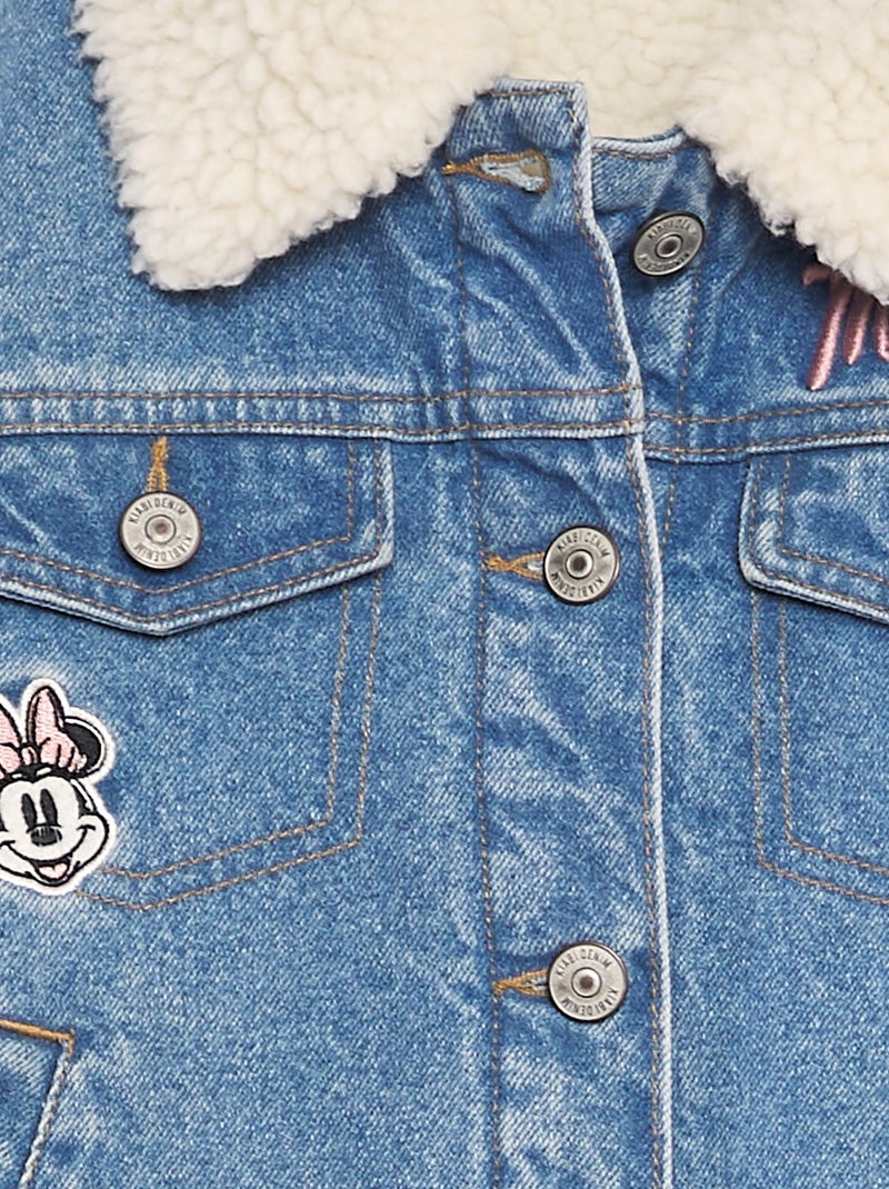 Giacca in jeans e effetto montone 'Minnie' BLU - Kiabi