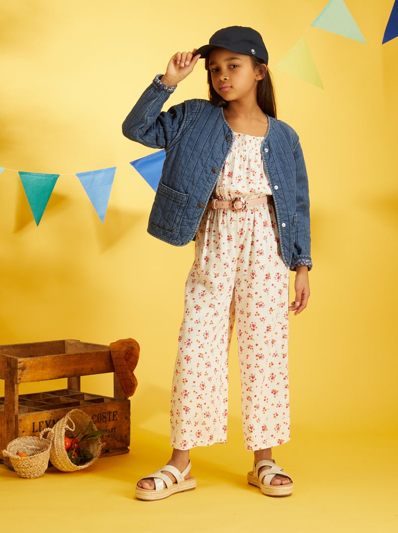Giacca in jeans trapuntata BLU - Kiabi