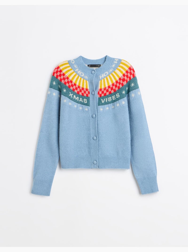 Giacca in maglia natalizia, mo fashion Blu - Kiabi
