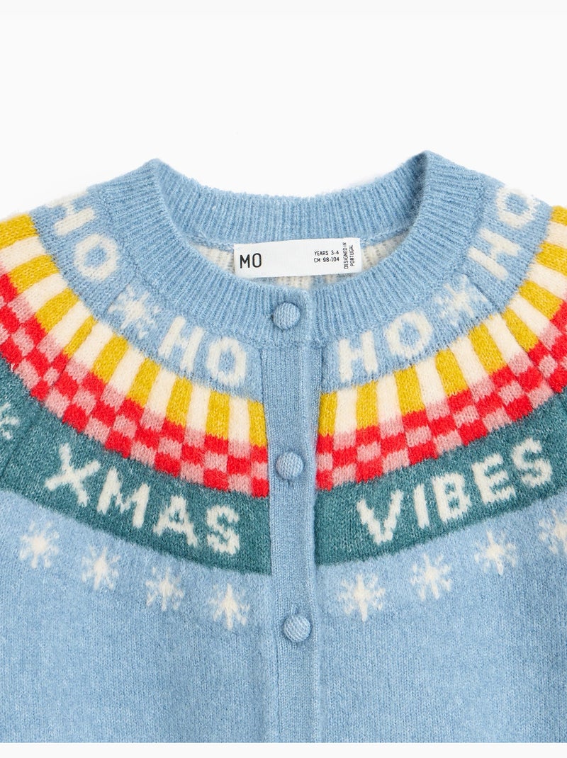 Giacca in maglia natalizia, mo fashion Blu - Kiabi