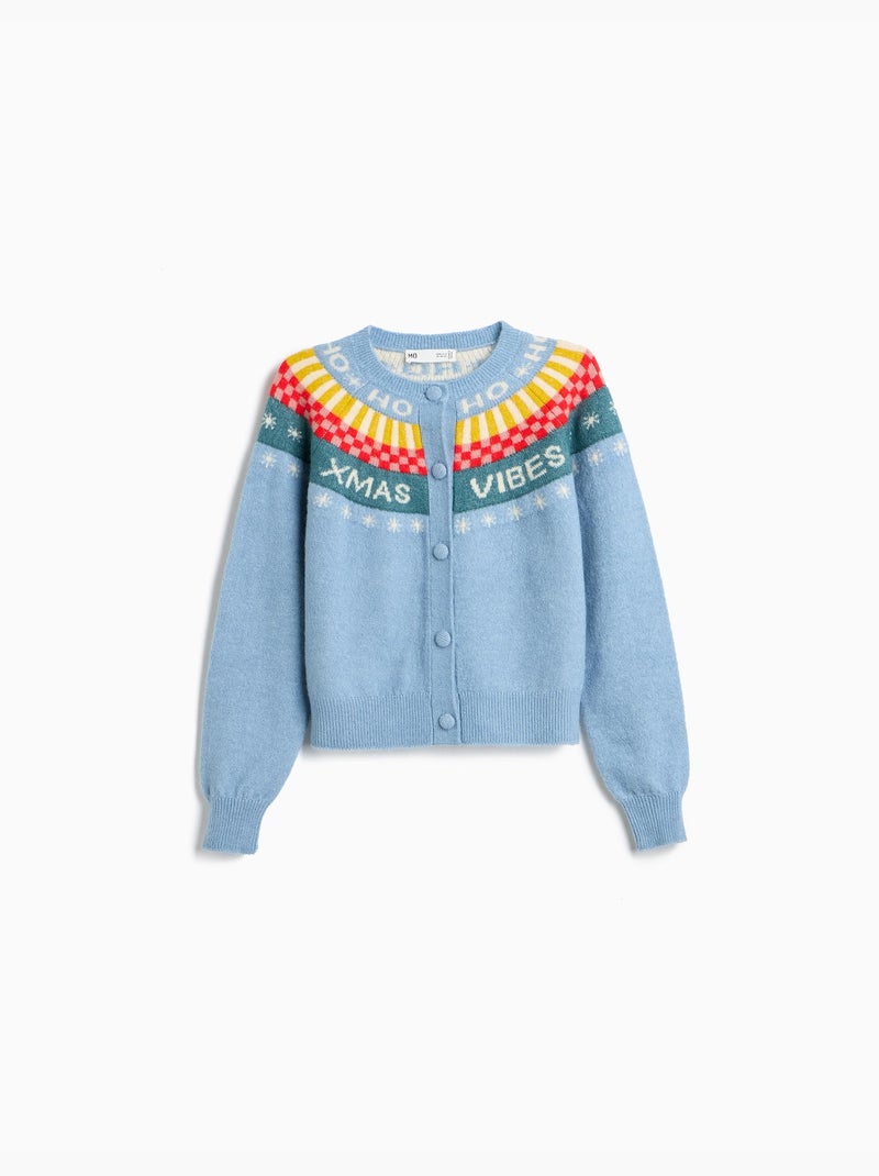 Giacca in maglia natalizia, mo fashion Blu - Kiabi