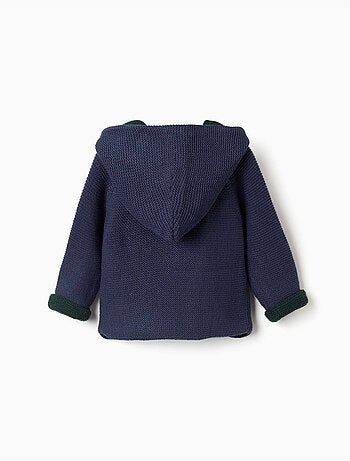 Giacca in maglia reversibile con cappuccio
