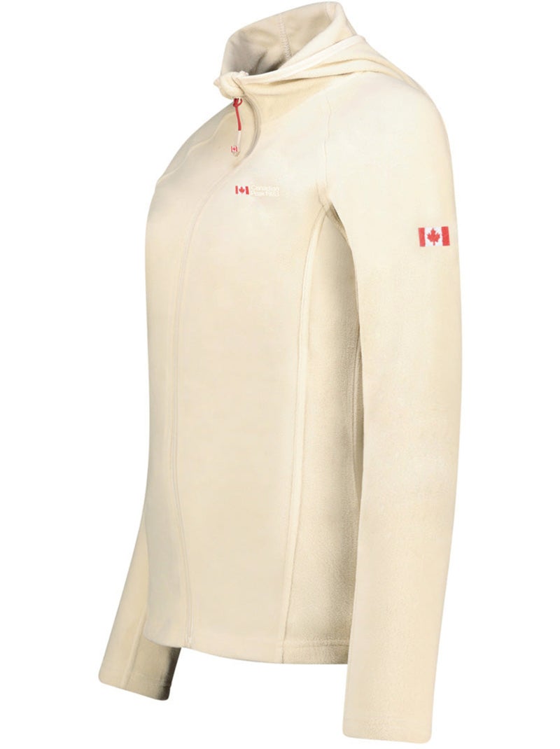 Giacca in micropile con cappuccio tugoodeak – canadian peak Bianco sporco - Kiabi