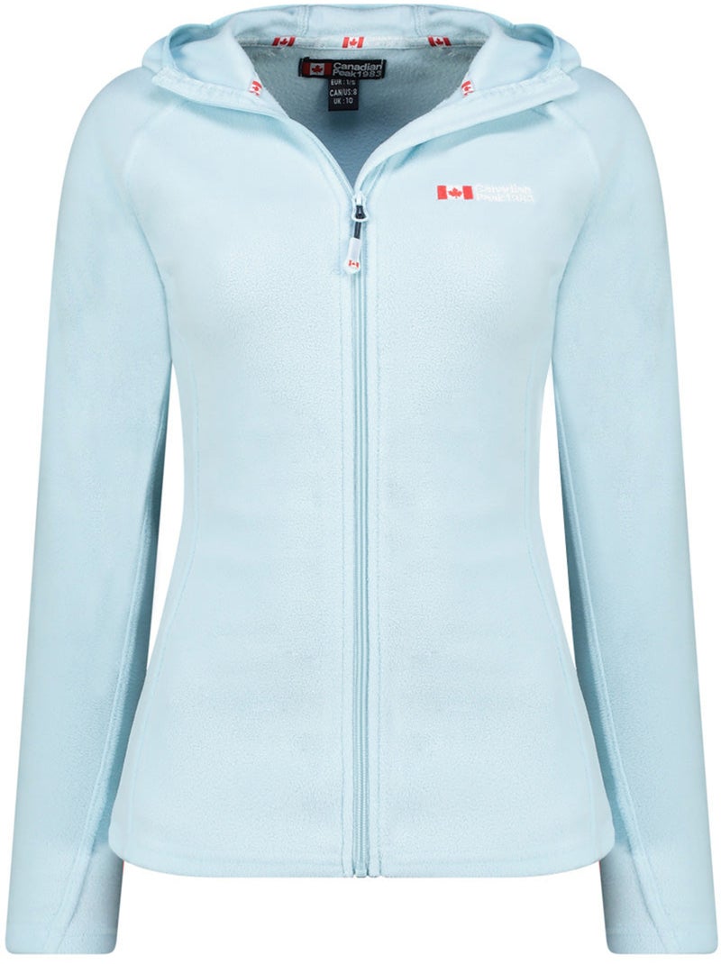 Giacca in micropile con cappuccio tugoodeak – canadian peak Blu cielo - Kiabi