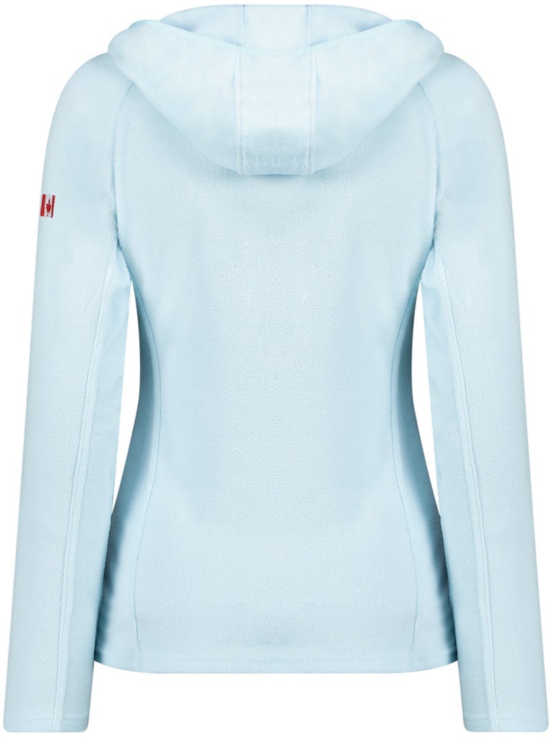 Giacca in micropile con cappuccio tugoodeak – canadian peak Blu cielo - Kiabi